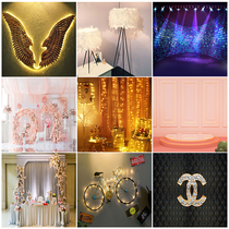 Theme background cloth Live studio anchor photo background cloth 3d live studio decorative wall cloth Shaking sound net red background wall