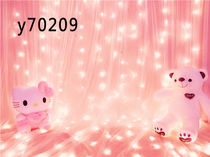 Lantern background wall Video live room anchor background cloth 3d live room bedroom net red fast hand shaking background cloth