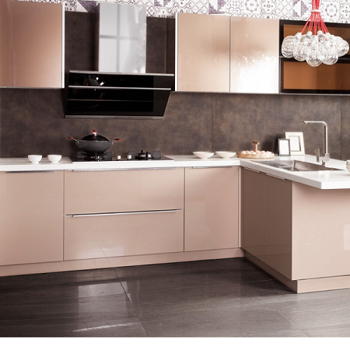 Yiyou overall cabinet custom-made overall kitchen overall cabinet home modern minimalist small apartment L-shaped overall cabinet custom-made CJ-06
