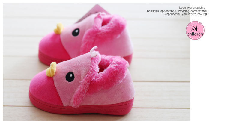 Pantoufles enfants en suède pour hiver - semelle caoutchouc - Ref 986930 Image 23