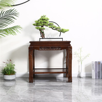 Full solid wood sofa edge a few corners a few living room racks Chi Stone Shelf Fish Tank Table Flower Shelf Bonsai Table Super Load Bearing