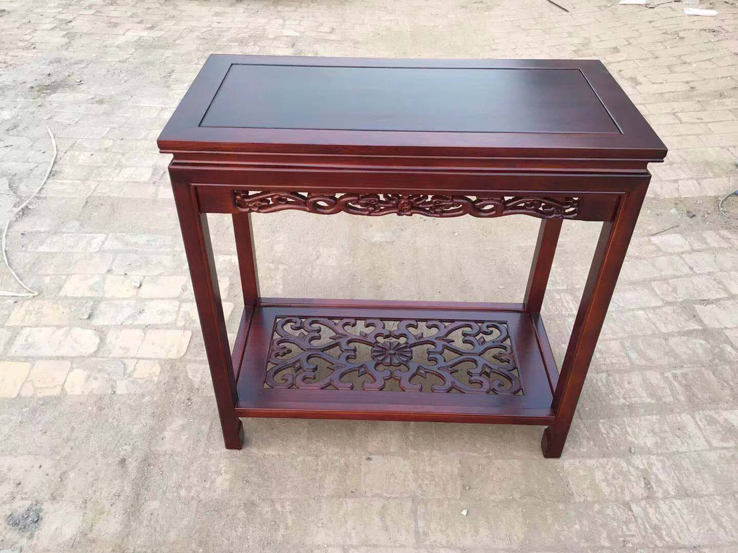 Solid Wood Bonsai Table Fish Tank Rack Chi Stone Table Shelve Fish Tank Base Flower Pot Holder Telephone Table Small Tea Table Tea Table