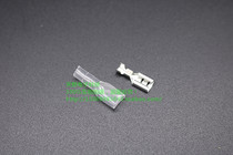 Pure copper plug-in terminal block cold-pressed end plug spring 4 8mm all copper connector 4 8 plug spring with sheath