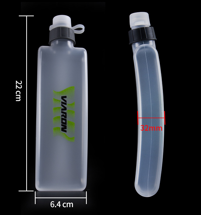 Sac banane pour sports de plein air, course à pied, marathon, hydratation, tasse portable incurvée PP5, bouteille d'eau de fitness 350_voghion.com