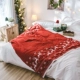 ins Bắc Âu Giáng sinh hươu chăn đỏ người duy nhất phòng khách sofa ngủ trưa do Văn phòng giải trí chăn mền mùa thu và mùa đông - Ném / Chăn