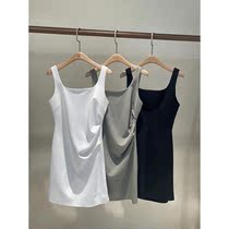 2021 new dress womens sling bag hip sexy solid color elastic inner skirt fashion skinny dress