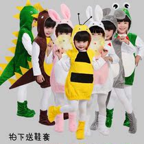 Cartoon Costume Bunny cosplay Boys and Girls Characters Dress Children Play Animals Play Costume Drama