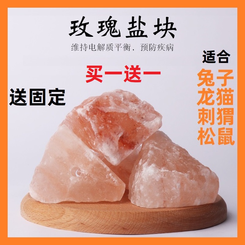 Rabbit Dragon Cat Dutch Pig Squirrel Hamster Salt Brick Complementary Minerals Salt Block Multiple elements lick salt to treat heterosis