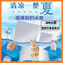 Hamster Golden Silk Bear Summer Cooling Cushion Heat Stroke Aluminum Plate Rabbit Dutch Pig Summer Cooling Board Heatstroke mat material Supplies