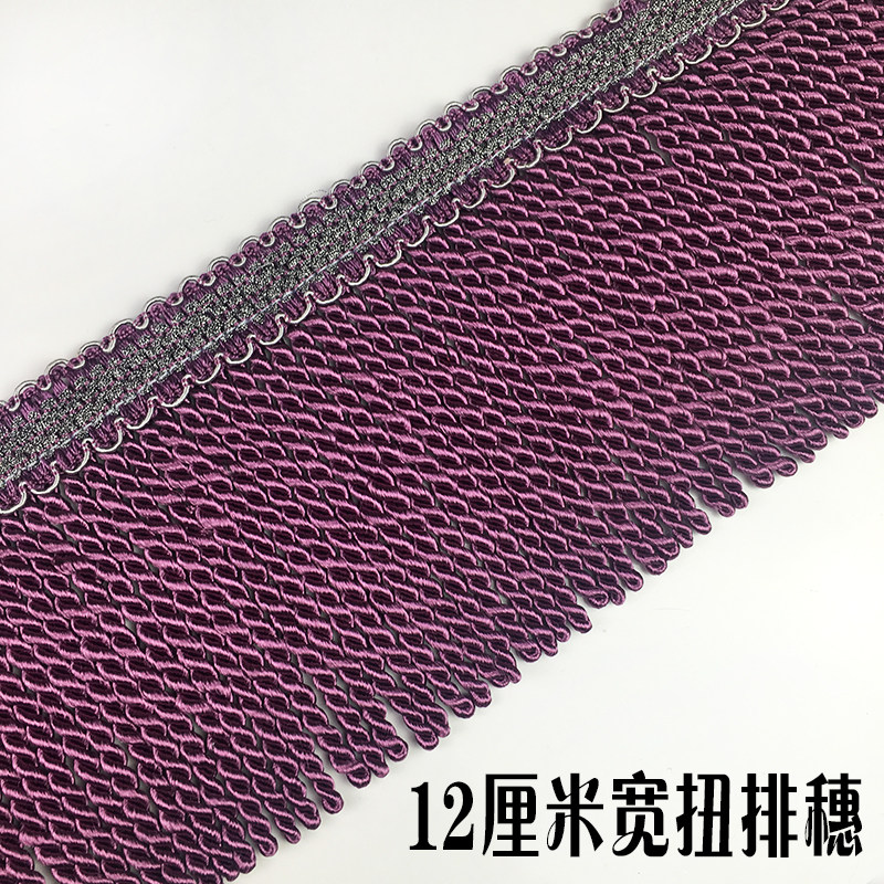 Exquisite 12 cm curtain lengthened tassel lace sofa twist tassels rope arrangement fabric curtain splicing accessories