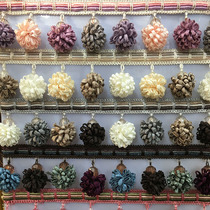 European style high-grade curtain lace curtain decorations curtain tassel hanging spike pom ball curtain accessories accessories lace