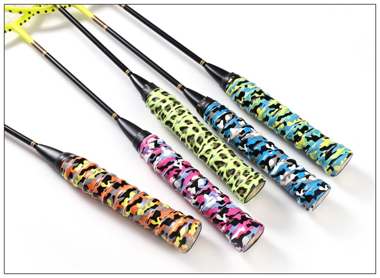 Ngụy trang da báo keel tay cao su chống trượt cầu lông mồ hôi ban nhạc dày vợt tennis xử lý da cá băng vợt cầu lông giá rẻ cho học sinh