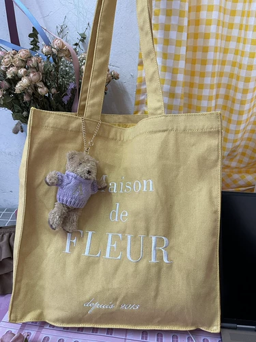 Японский шоппер, портативная вместительная и большая сумка на одно плечо, 22 года, английский, с вышивкой