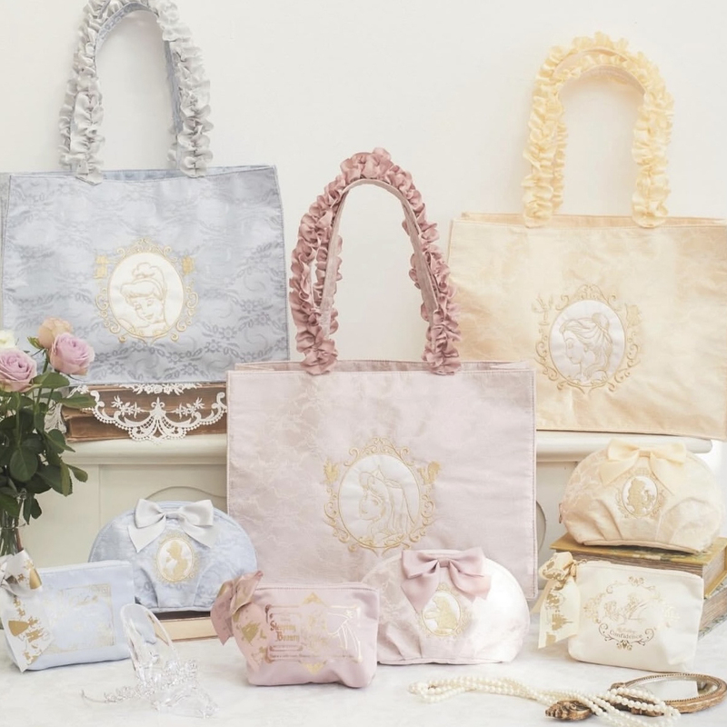Sakura Sister Japanese-Style Cinderella Belle Aurora Princess Lace Macaron Summer Single-Shoulder Large Capacity Bag