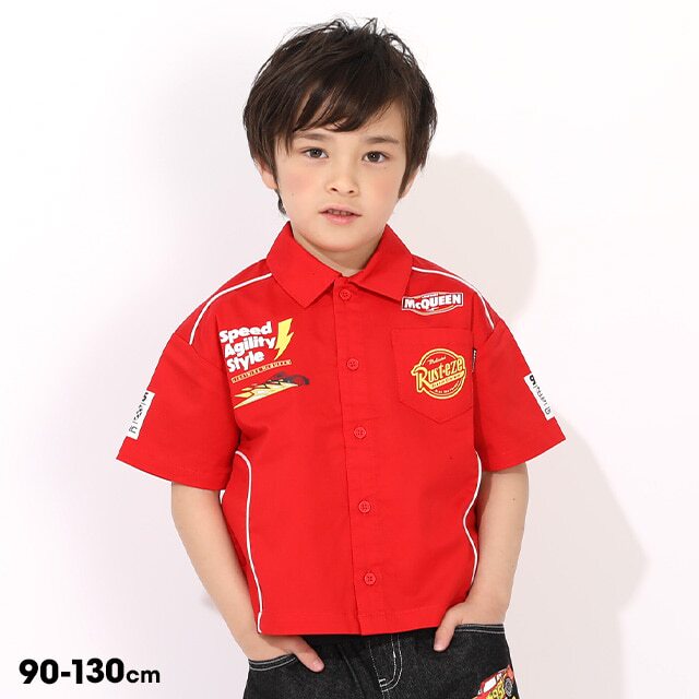100-130 Japanese Brand Bd Mcqueen Collaboration Racing Style Short-Sleeve Shirt, Original Japanese Export Surplus