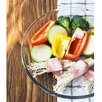 Turkey imported heat-resistant glass round roasting pan roasting meat oven utensils microwave baking pizza plate home