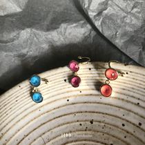 ifhh-Shi * Luo must enter aa girl sense upup tricolor crystal ear clip