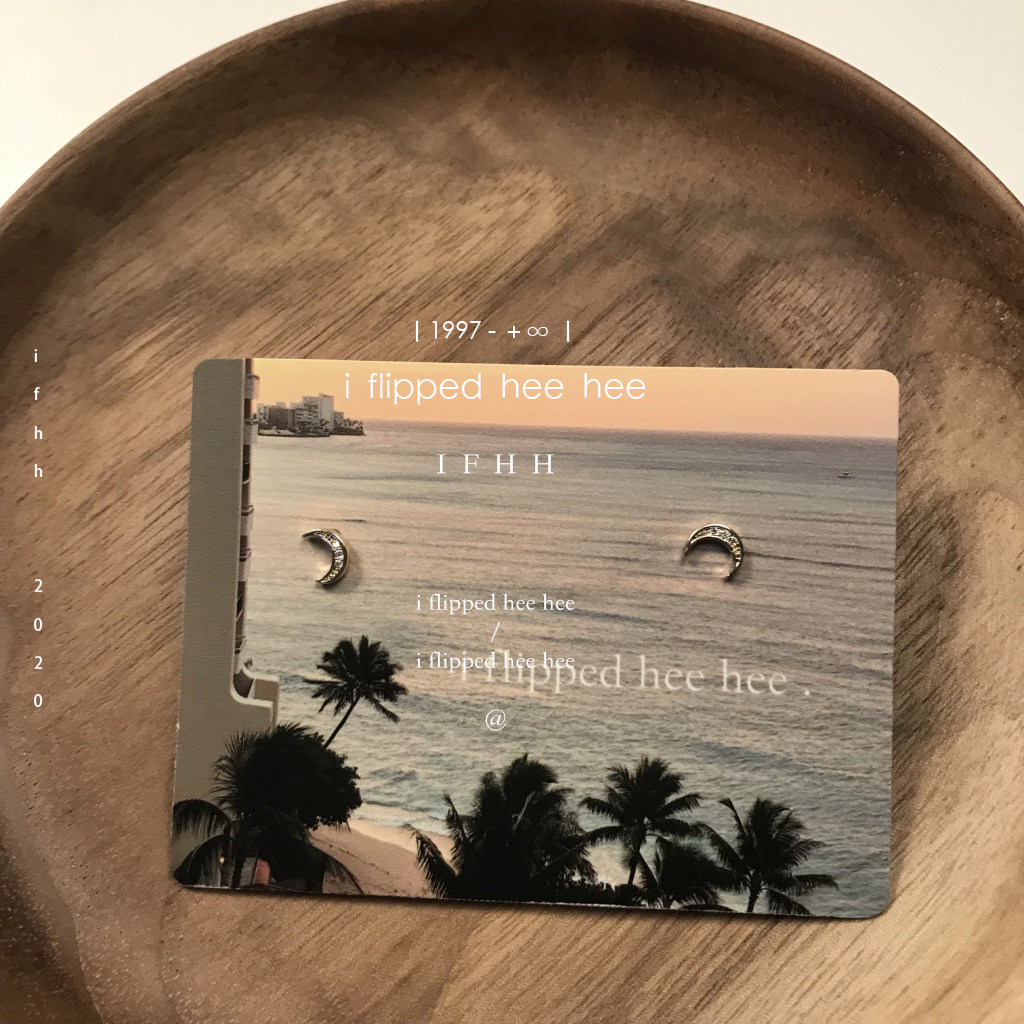 iFHH homemade mini small ear needles water ice moon and luna crescent ear needles