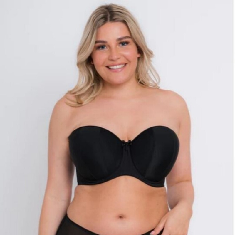 # 770 European and American Style Large Bust Bandeau Strapless Bra with Good Support, Underwire, Plus Size, Large Cup Women's Bra 75-95Klmn
