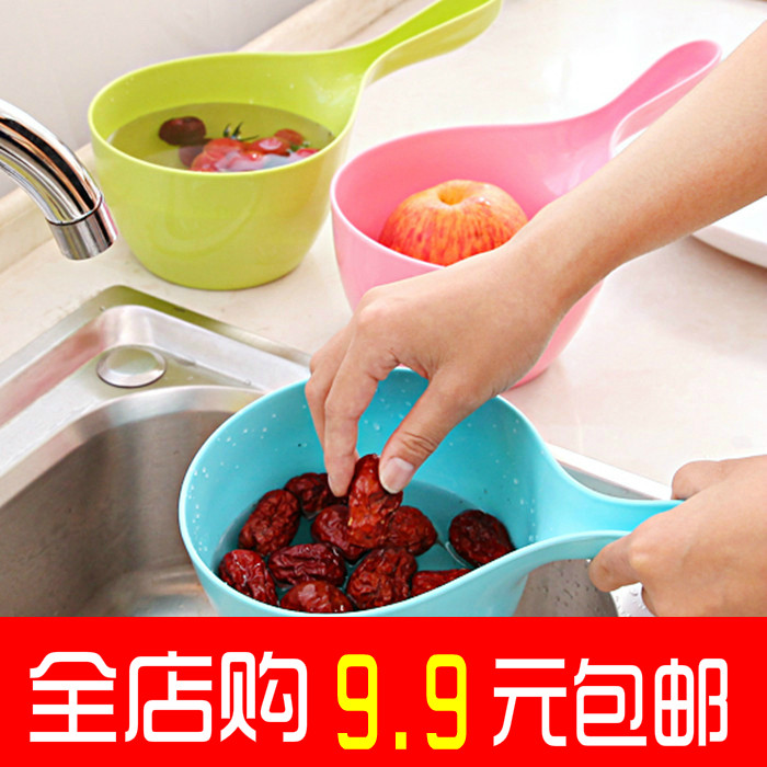 Scoop water ladle floating spoon household children baby bath drift long handle plastic baby thickened watering kitchen sprinkle shampoo