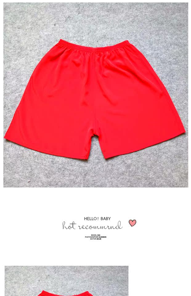 2018 Xia Sang Silk Quần âu XL Quần short nam và nữ Quần gia đình Quần năm Quần lụa Pajama Quần Boxers 27 quần thu đông nam nữ