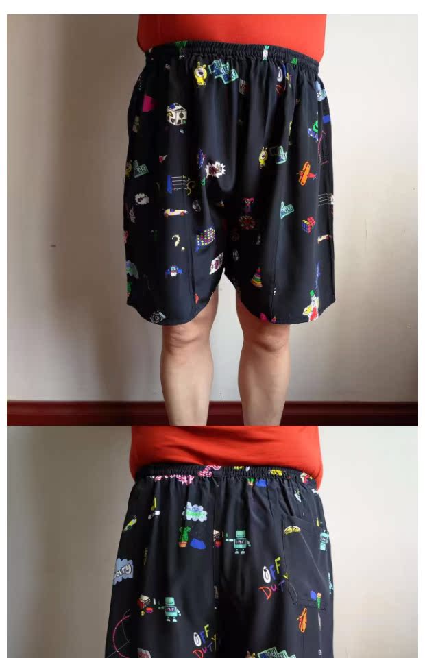 2018 Xia Sang Silk Quần âu XL Quần short nam và nữ Quần gia đình Quần năm Quần lụa Pajama Quần Boxers 27 quần thu đông nam nữ