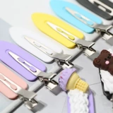 Кремовые шпильки для волос, челка, заколка-крабик, аксессуар для волос, заколка для волос, «сделай сам»