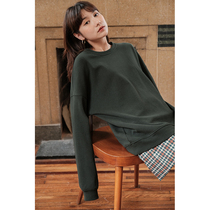 5SISS long sleeve sweater female 2021 Autumn New Korean loose bf lazy round neck pullover top ins tide