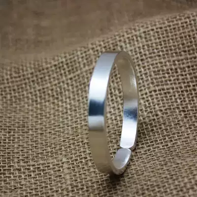 Guquan Silver Home Original Snowflake Silver 999 Foot Silver Sterling Silver Handmade Bracelet Couple Bracelet Square Custom Bracelet