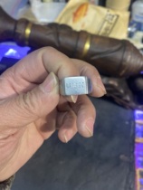 Moldy fruit ancient with Korean War usn ring steel 9 5-10 Non Mountain Zixin 8 new