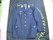 East German vintage dress top gray blue M made in East Germany one fake and three will be punished 9 new