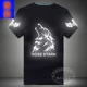 Vũ điệu dạ quang TIM T-shirt shuffle nhảy hip hop hip-hop quần áo huỳnh quang cotton nam và nữ tay áo ngắn áo ba lỗ nam