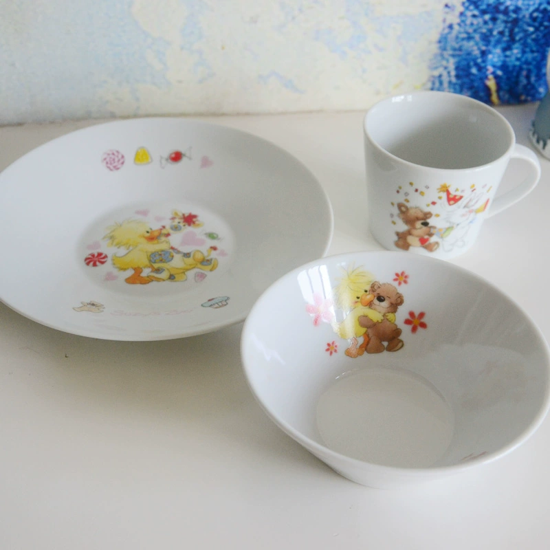 Shanming Xiaowo Jingdezhen Nhật Bản bát cơm gốm sứ duy nhất đĩa ăn tối đĩa chén đĩa trẻ em bộ đồ ăn - Đồ ăn tối