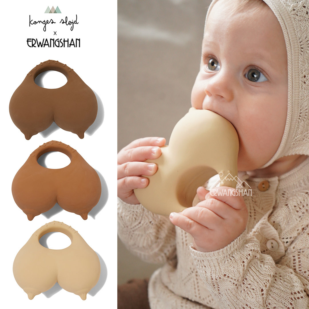 Two Wang Shan Denmark Konges Slojd baby bites rubber micromi simulation dental