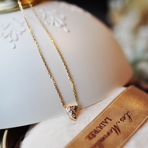  Wei familysmall fangs T family with the same style~Japanese design 18K gold diamond-encrusted one-piece necklace two options