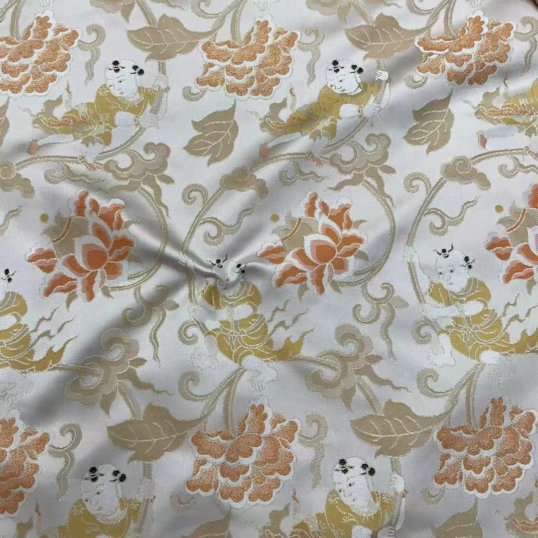 🌟 古典美学新高度,异域复古提花布料来袭!🎨-涤纶面料-淘宝好物网