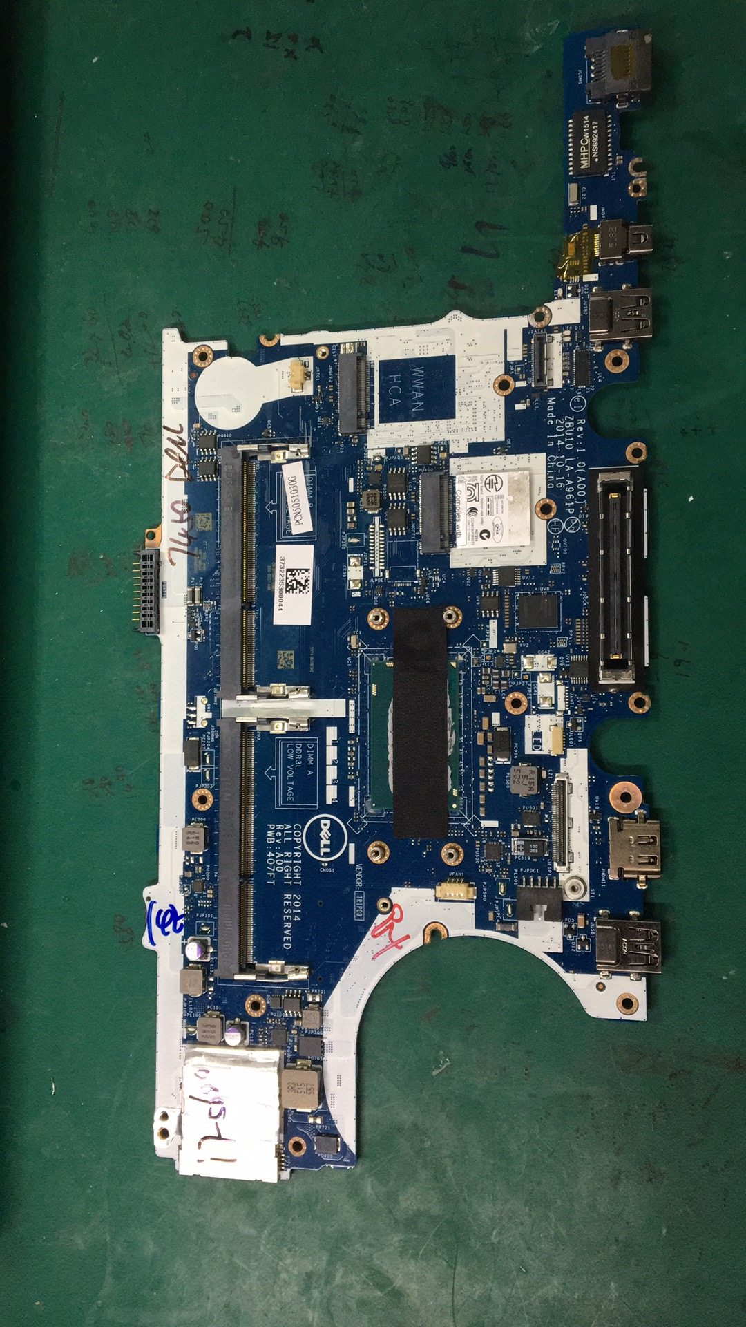 DELL E7450 LA-A961P e7240 e7440 e7250 E5440 E5450 Motherboard Accessories