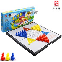 Pioneer game chess adult children educational toy magnetic folding portable magnet hex checkers E-5