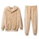 Glory winter Shu cotton nhung dễ thương hoạt hình nam nữ đồ ngủ dài tay cặp vợ chồng ấm áp phục vụ nhà phù hợp 妮