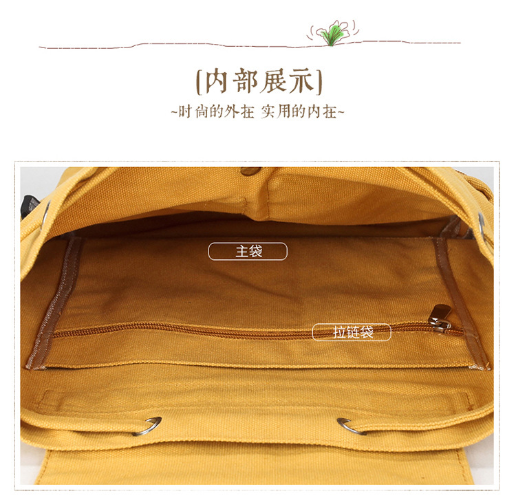 Yêu ông Luo Yijiang Shuying Star với cùng một đoạn vải trắng văn học ba lô tươi phiên bản Hàn Quốc của chiếc túi nữ - Ba lô balo du lịch nam