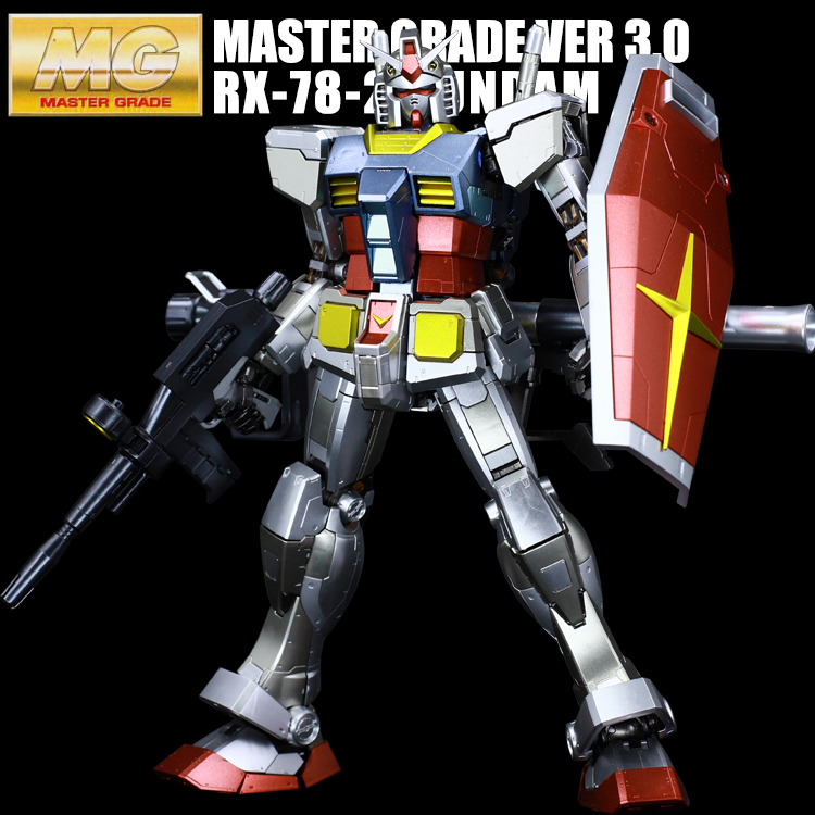 Ready Player One Gundam Gundam Yuanzu Bandai Metal Coloring MG RX-78 3 0 Gundam Boy Gift