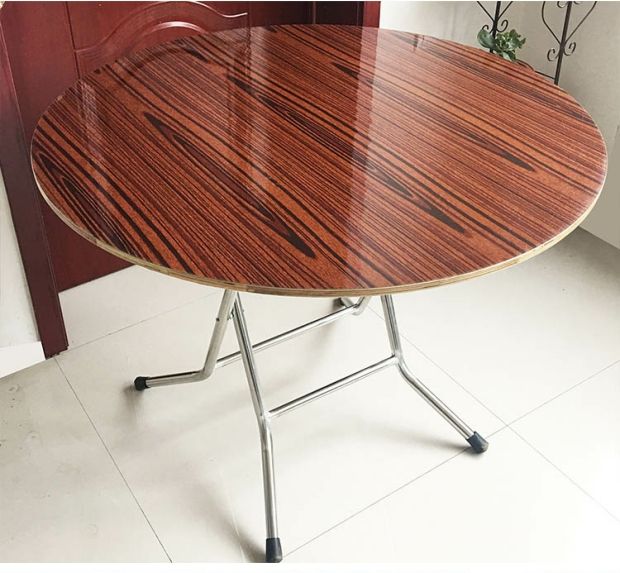 Bàn gấp bàn ăn tròn lớn bàn tròn căn hộ nhỏ bàn vuông có thể ăn bàn di động đơn giản gấp tròn vuông - Bàn bàn học sinh có giá sách