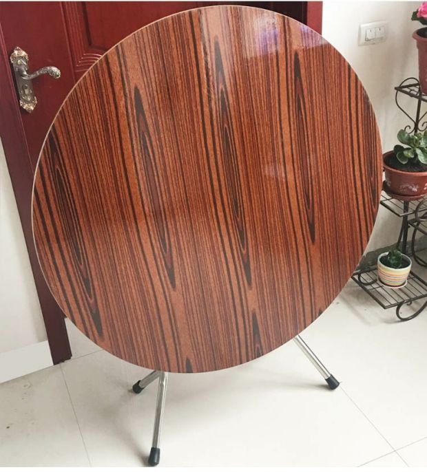 Bàn gấp bàn ăn tròn lớn bàn tròn căn hộ nhỏ bàn vuông có thể ăn bàn di động đơn giản gấp tròn vuông - Bàn bàn học sinh có giá sách