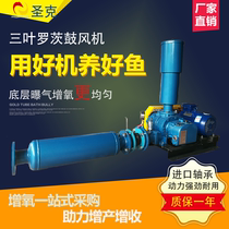 Saint-Germain three-leaf Roots blower microporous aeration oxygenator canvas fish pond high-density breeding gas explosion oxygen pump