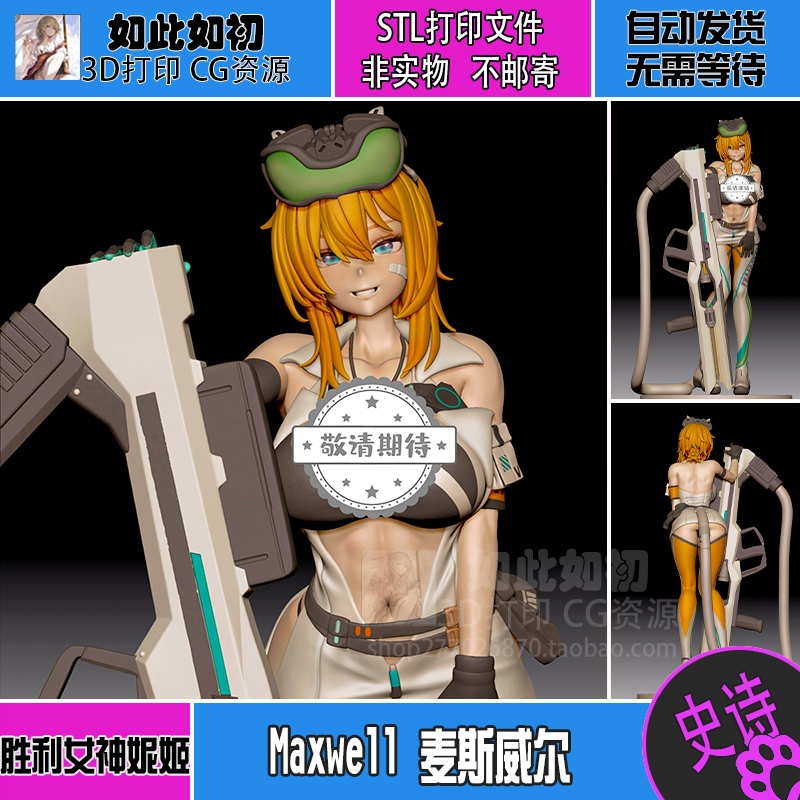 Goddess of Victory Nikki Maxwell 3D Printed Stl High-Precision Figure Blueprint