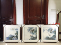 Pure handmade new boutique Suzhou embroidery painting Su embroidery finished hanging painting porch decorative painting 5050 water home
