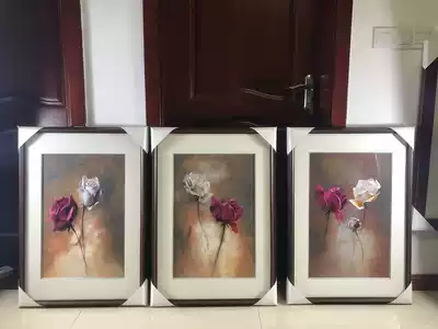 Handmade new boutique Suzhou embroidery painting Suzhou embroidery finished hanging painting porch decorative painting 4060 tulips