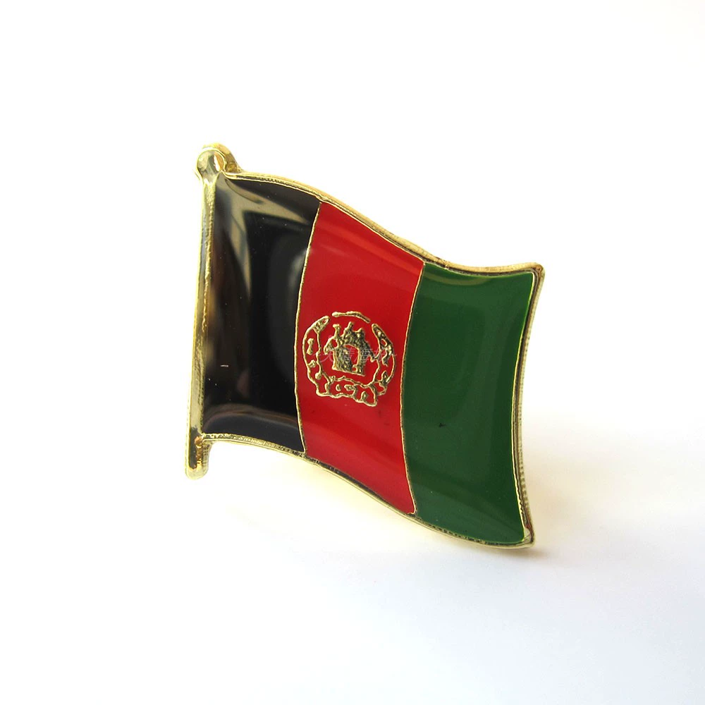 Cờ huy hiệu trâm Afghanistan Afghanistan quà tặng du lịch nước ngoài kim loại trang trí - Trâm cài