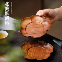 North American black walnut lotus petal teapot solid wood whole board aniseed finely carved teapot