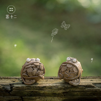 Twelve three-legged gold toad tea pet line incense plug lucky ornaments can raise cute color-changing frog tea bomb worm